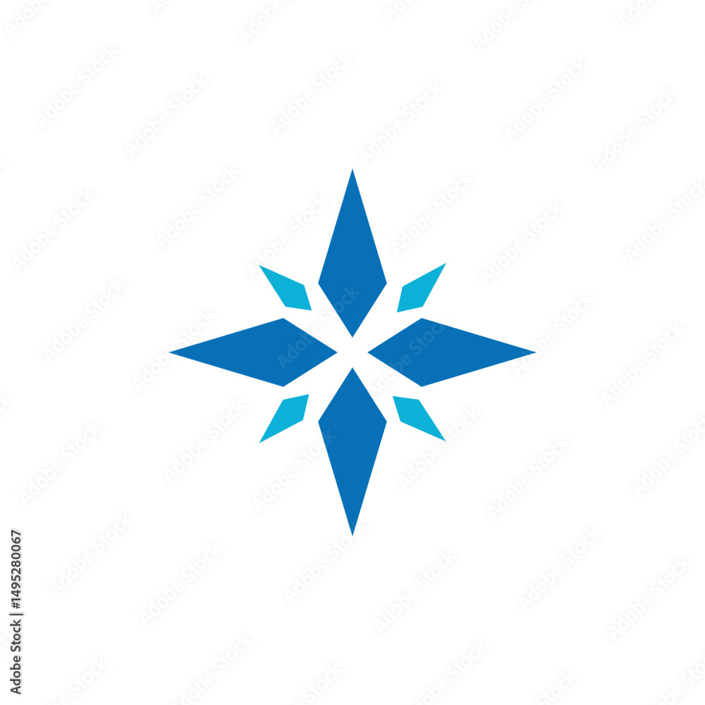 Compass journey navigation logo design Compass journey navigation logo design