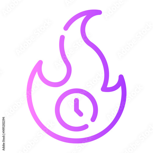 burning gradient icon