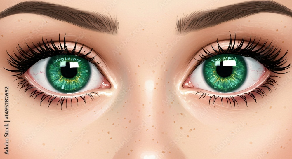 Fototapeta premium green eyes
