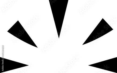 Doodle shine sunburst sparkle ray icon in line. isolated on transparent background