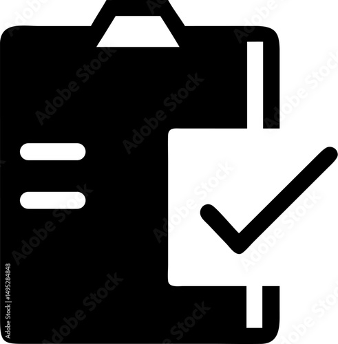 Task icon flat vector