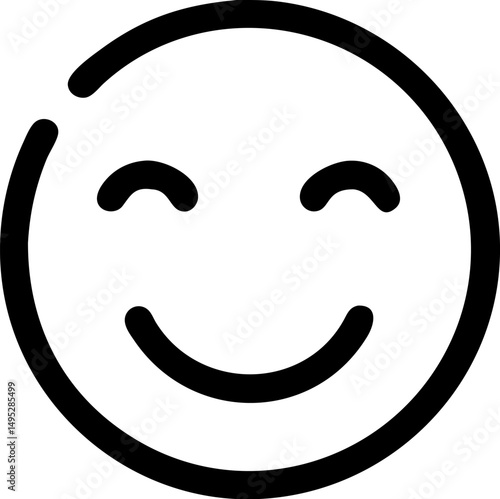 Smiling icon vector