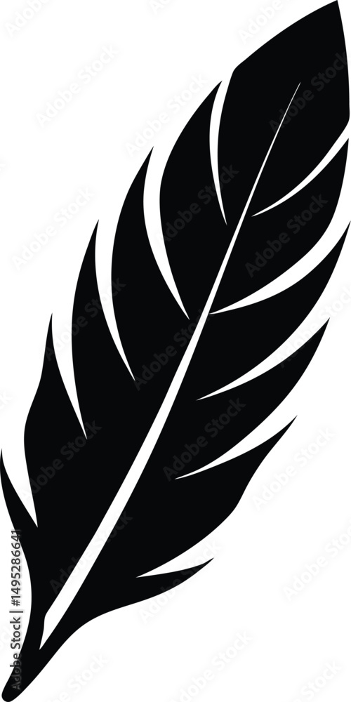 Fototapeta premium Bold Eagle Feather Silhouette Minimalist Patriotic Design