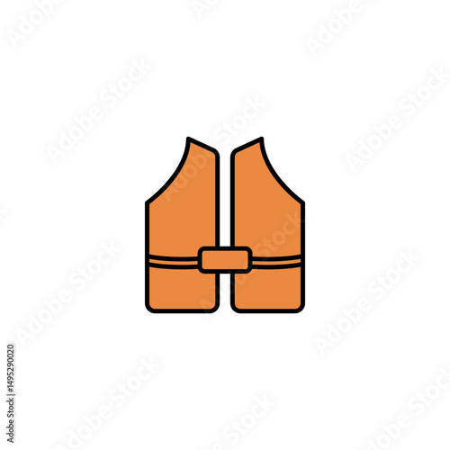 Life jacket equipment logo design