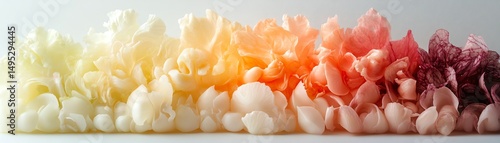 Wallpaper Mural A vibrant closeup of raw vegetables arranged in a striking gradient, showcasing the beauty of fresh produce and colors. Torontodigital.ca