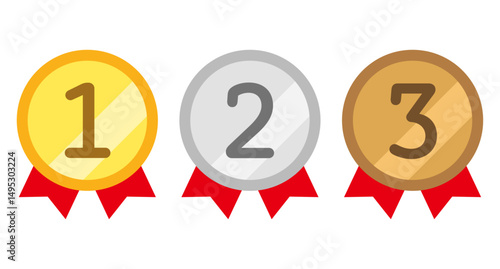 ランキングメダルアイコンセット