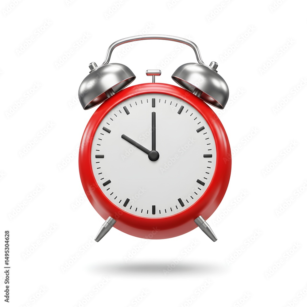 Classic Red Alarm Clock Time Management, Punctuality, and Productivity Classic Red Alarm Clock Time Management, Punctuality, and Productivity