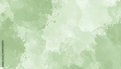 Sage green watercolor background with subtle texture ideal for creative projects and design work showcasing a calming aesthetic