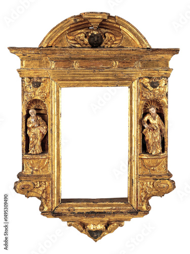 Gilded Tabernacle Frame - Italian Verona Renaissance Detail - Religious Art