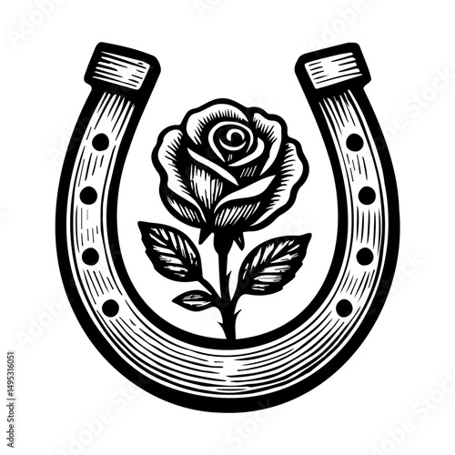 Kentucky Derby Horse Racing logo icon