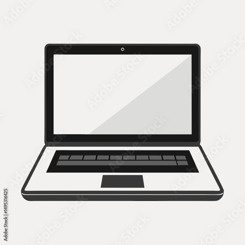 laptop isolated on white background