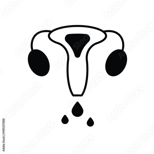 Vaginal Discharge Icon vector