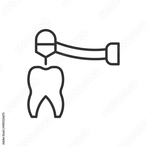 Drill Tooth Icon - Drilling Tooth Icon