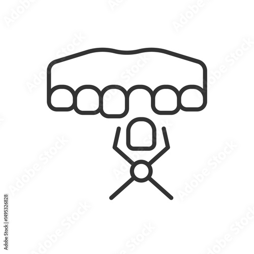 Dental Forceps Icon - Tooth Pulling Tool Icon