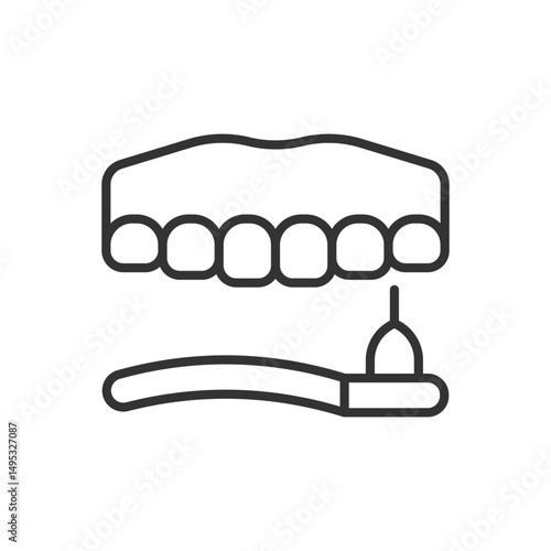 Drill Tooth Icon - Drilling Tooth Icon