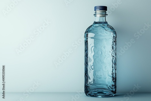 Water bottle isolated on a white background