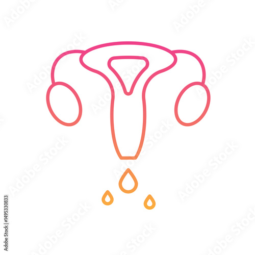 Vaginal Discharge Icon vector