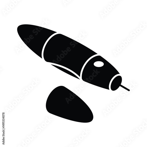 Premium isometric icon showing a digital insulin pen