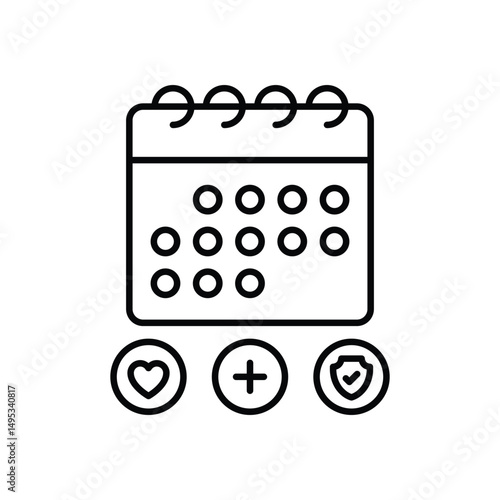 Medial Appoitment Icon vector