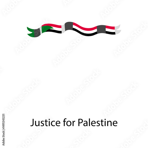 Palestine flag icon vector illustration