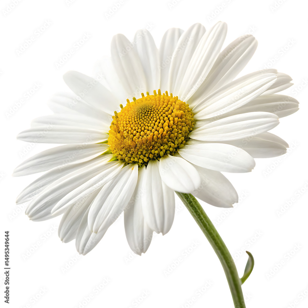 Fototapeta premium Chamomile flower isolated on a transparent background 