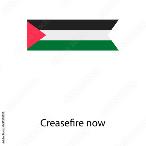 Palestine flag icon vector illustration