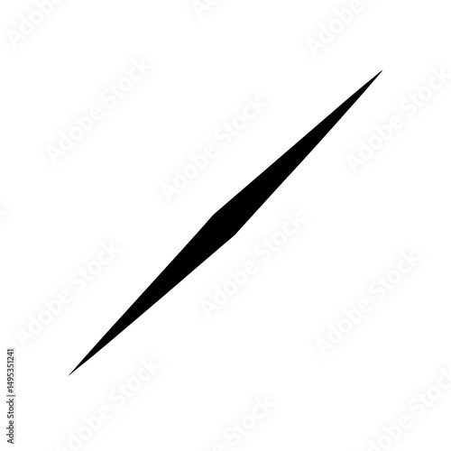 diagonal line slash on white background  