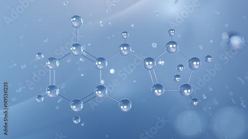 Photos clonidine molecular structure, 3d model molecule, antihypertensive agent structu