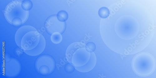 Wallpaper Mural Light BLUE vector background with bubbles. Illustration with set of shining colorful abstract circles. New design for ad, poster, banner of your website. eps10 Torontodigital.ca