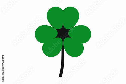 four leaf clover isolated