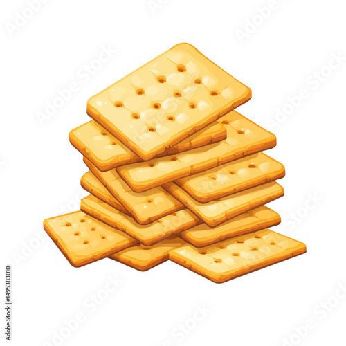 My very Simple flat 2D icon, crackers bunch isolated on a white background, vector, flat design, animation design, simple flat 2D icon, minimalist design, vector design, eps format