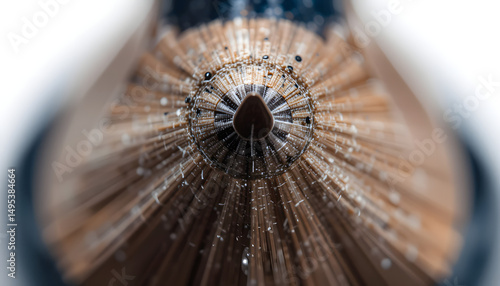 Super macro image of a mechanical pencil tip.