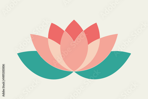 lotus flower vector illustration