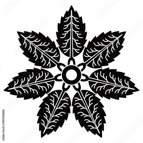 家紋です。七本杉といいます。