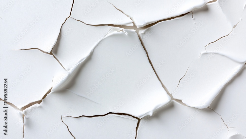 Cracked white surface Cracked white surface