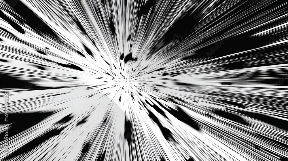 Fototapeta premium abstract Background of comic book action lines