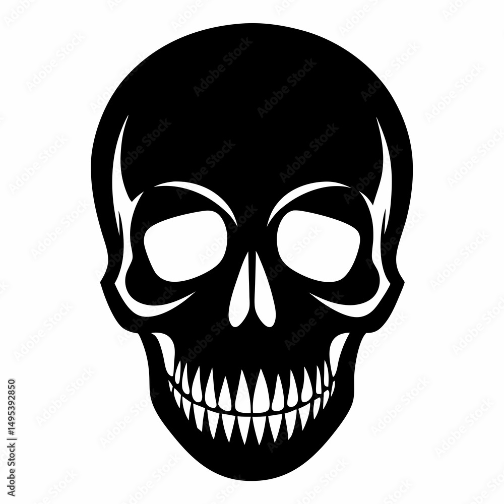 Obraz premium human skull illustration
