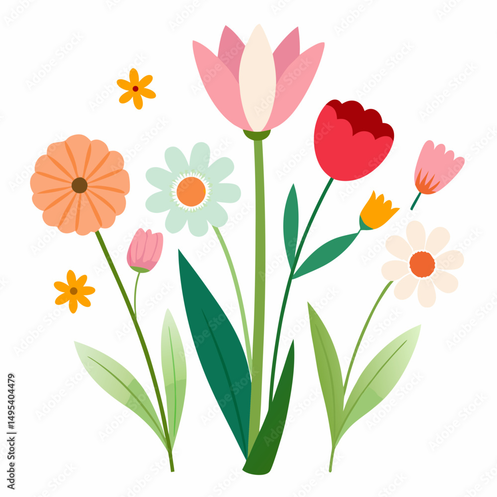 Fototapeta premium vector illustration of a flower