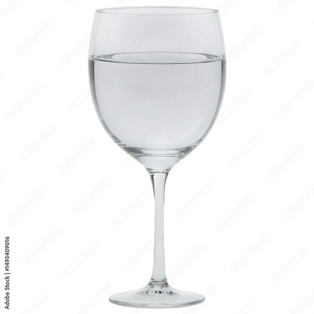 Obraz premium Glass of water isolate on white background. Selective focus. drink