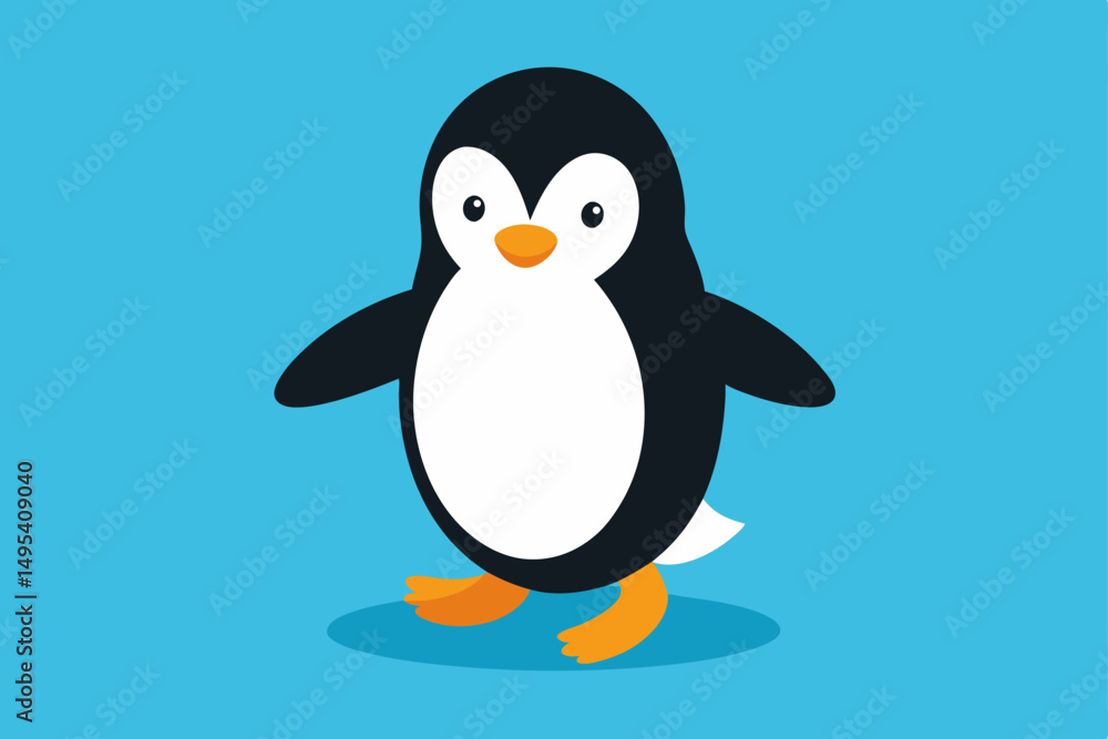 Obraz premium penguin on ice