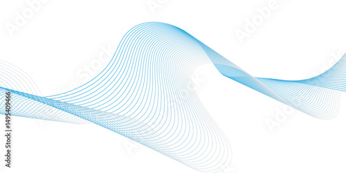 abstract wave pattern with soft gradients of light blue fading into white, giving a sense of calm motion and fluidity. The design should have a modern, minimalistic aesthetic suitable for a technology