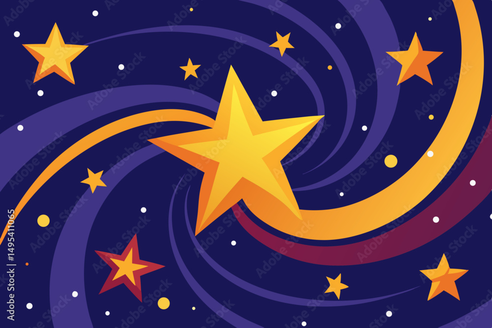 Naklejka premium night sky with stars