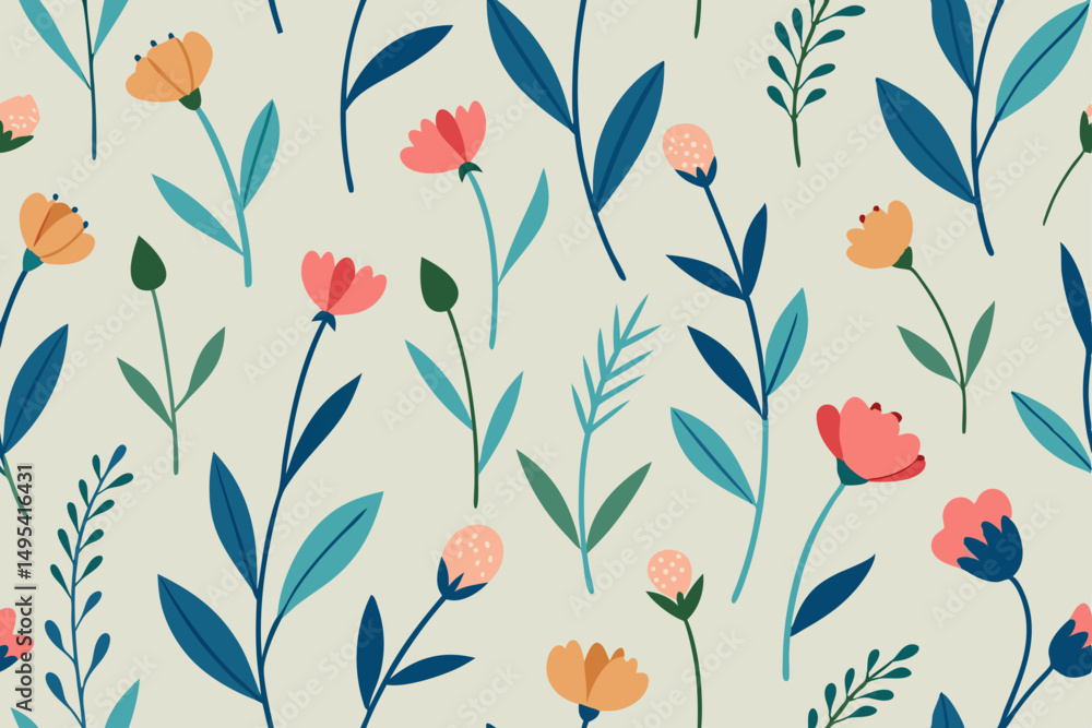 seamless floral pattern seamless floral pattern