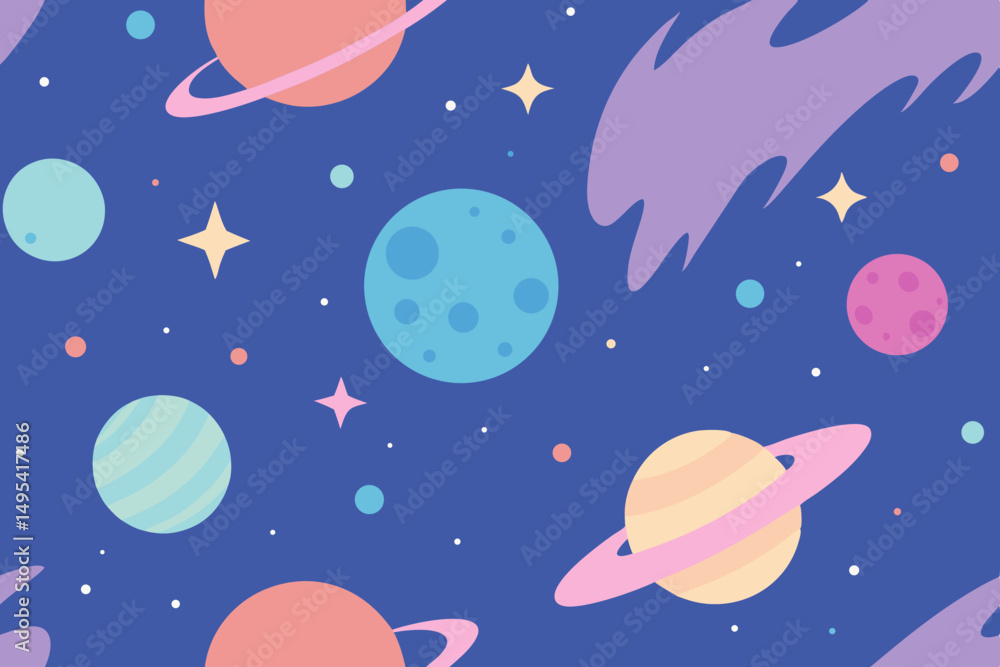 seamless pattern with pink and blue stars seamless pattern with pink and blue stars