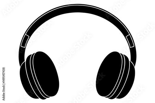 headphones isolated on white background