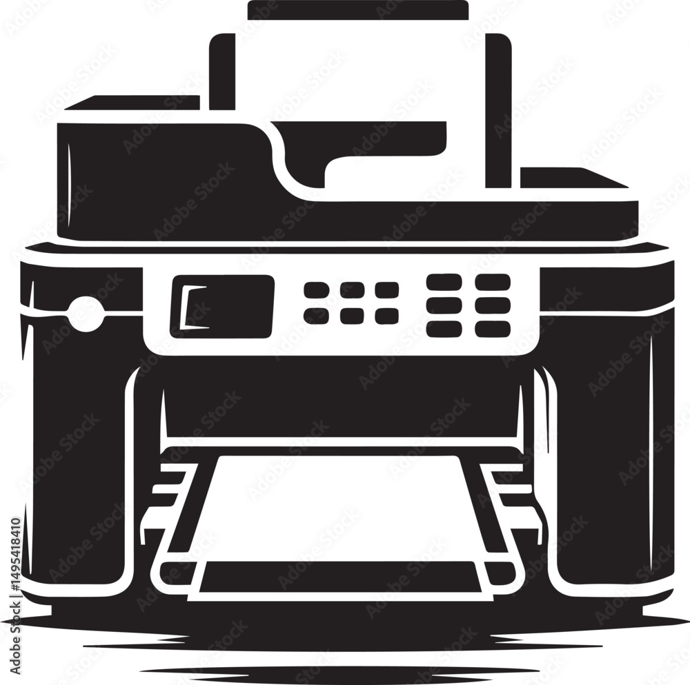 printer icon vector, Printer logo silhouette vector, printer vector illustration printer icon vector, Printer logo silhouette vector, printer vector illustration