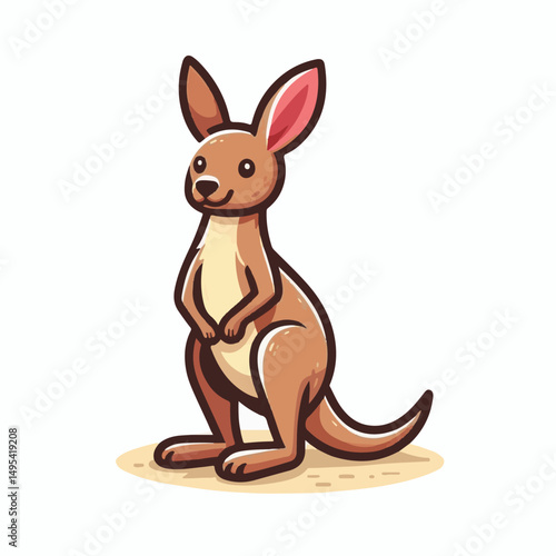 australia, kangaroo, animal, australian, wildlife, mammal, nature, marsupial, cute, wild, pouch, baby, brown, joey, illustration, aussie, fauna, wallaby, vector, wilderness, outback, native, isolated,