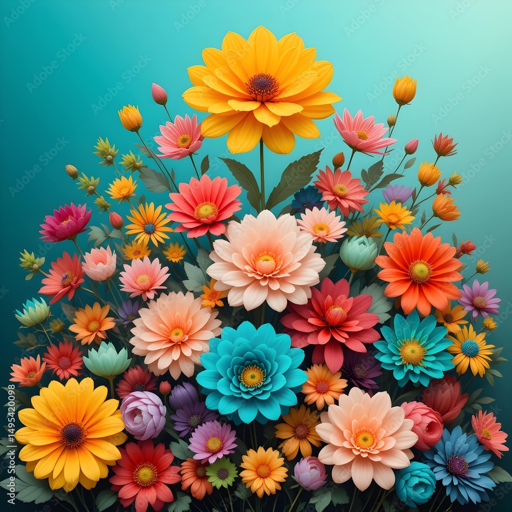 3D beautiful Flowers 3D beautiful Flowers