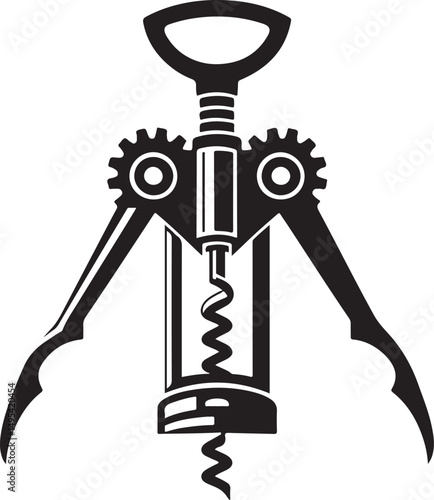 corkscrew silhouette vector,wine bottle opener
