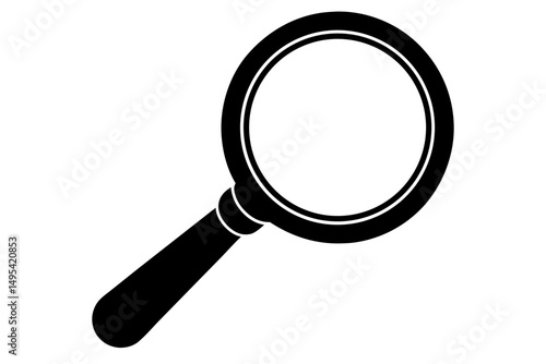 magnifying glass isolated on white